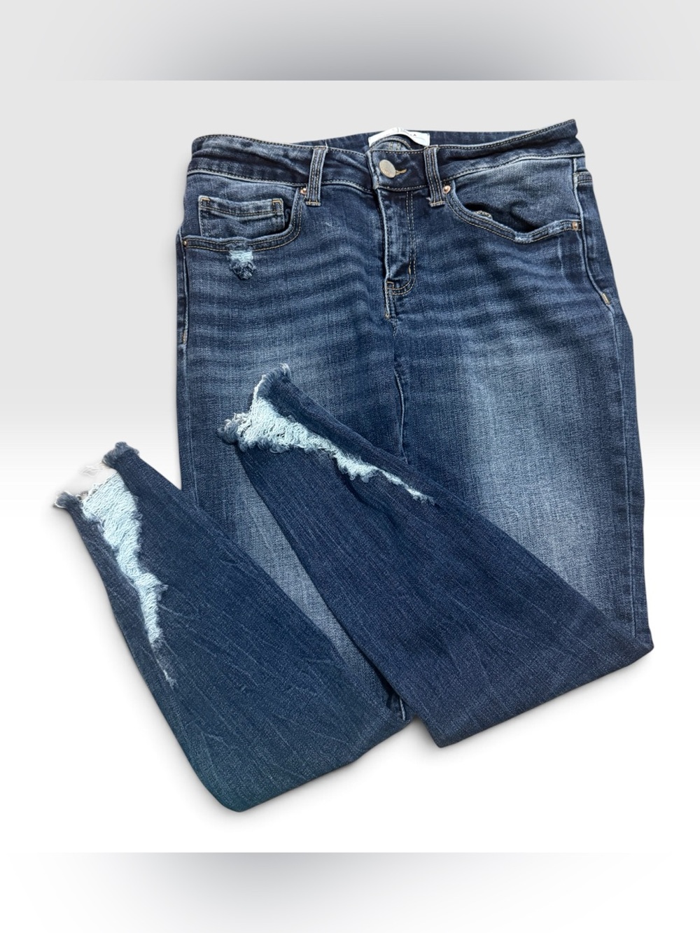BKE Stella Low Rise Ankle Skinny Distressed Jeans Size 28